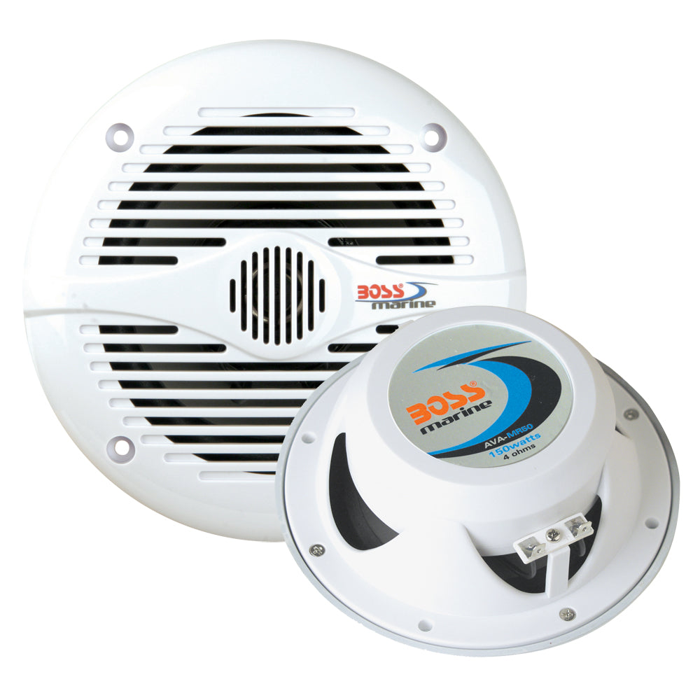 Boss Audio MR50 525 Round Speakers White Pair MR50