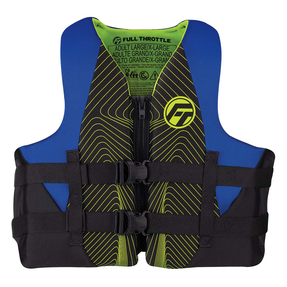 Full Throttle Adult RapidDry Life Jacket SM BlueBlack 14210050003022