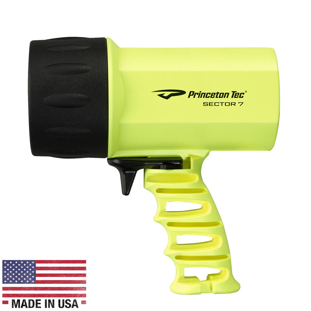 Princeton Tec Sector 7 LED Spotlight Neon Yellow S722NY