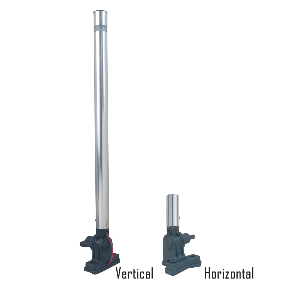 Perko 24 Folding Mount Pole Light  White All Round Light 1670DP2ALU