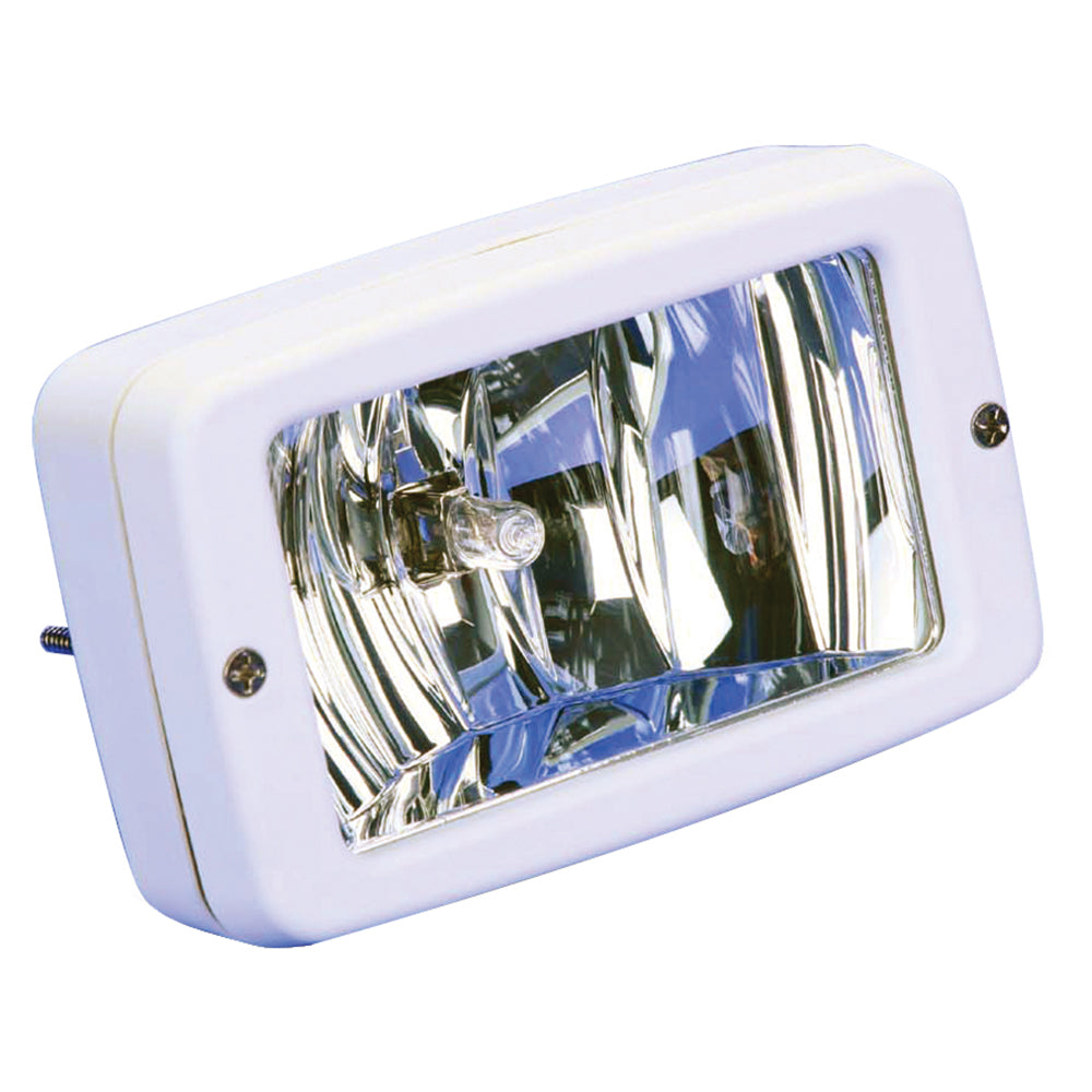 Marinco Flush Mount Halogen Deck Lamp  12V  55W  White ML005NWW